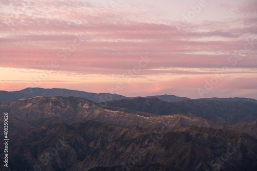Pink Los Padres Mountains