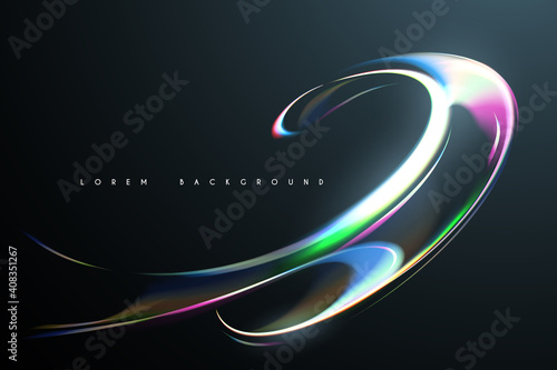 Abstract liquid background with light effect