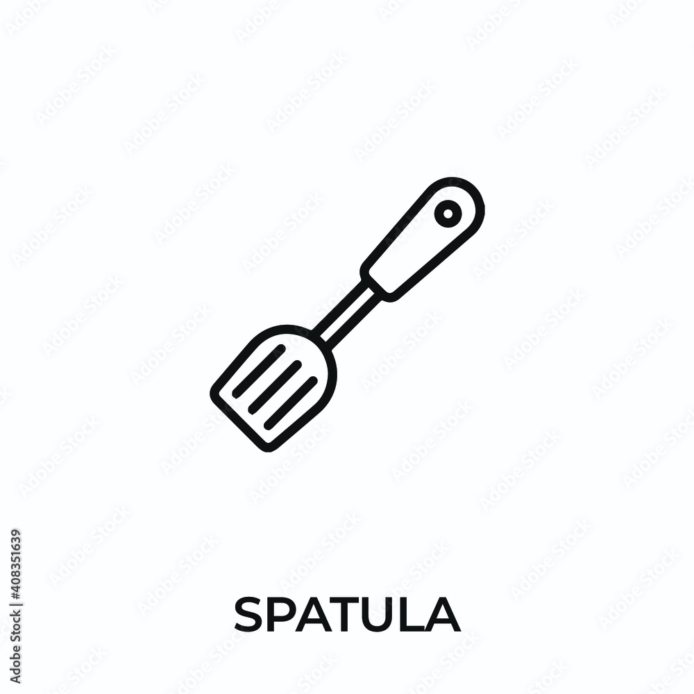 spatula icon vector. kitchen tool sign symbol for modern design. Vector illustration spatula icon vector. kitchen tool sign symbol for modern design. Vector illustration