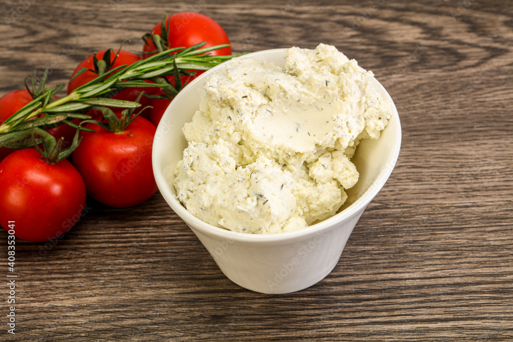 Soft cream cheese with herbs Soft cream cheese with herbs