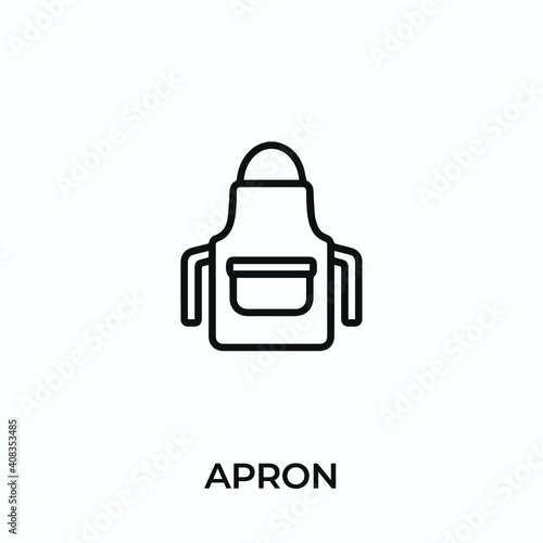 apron icon vector. apron sign symbol for modern design. Vector illustration