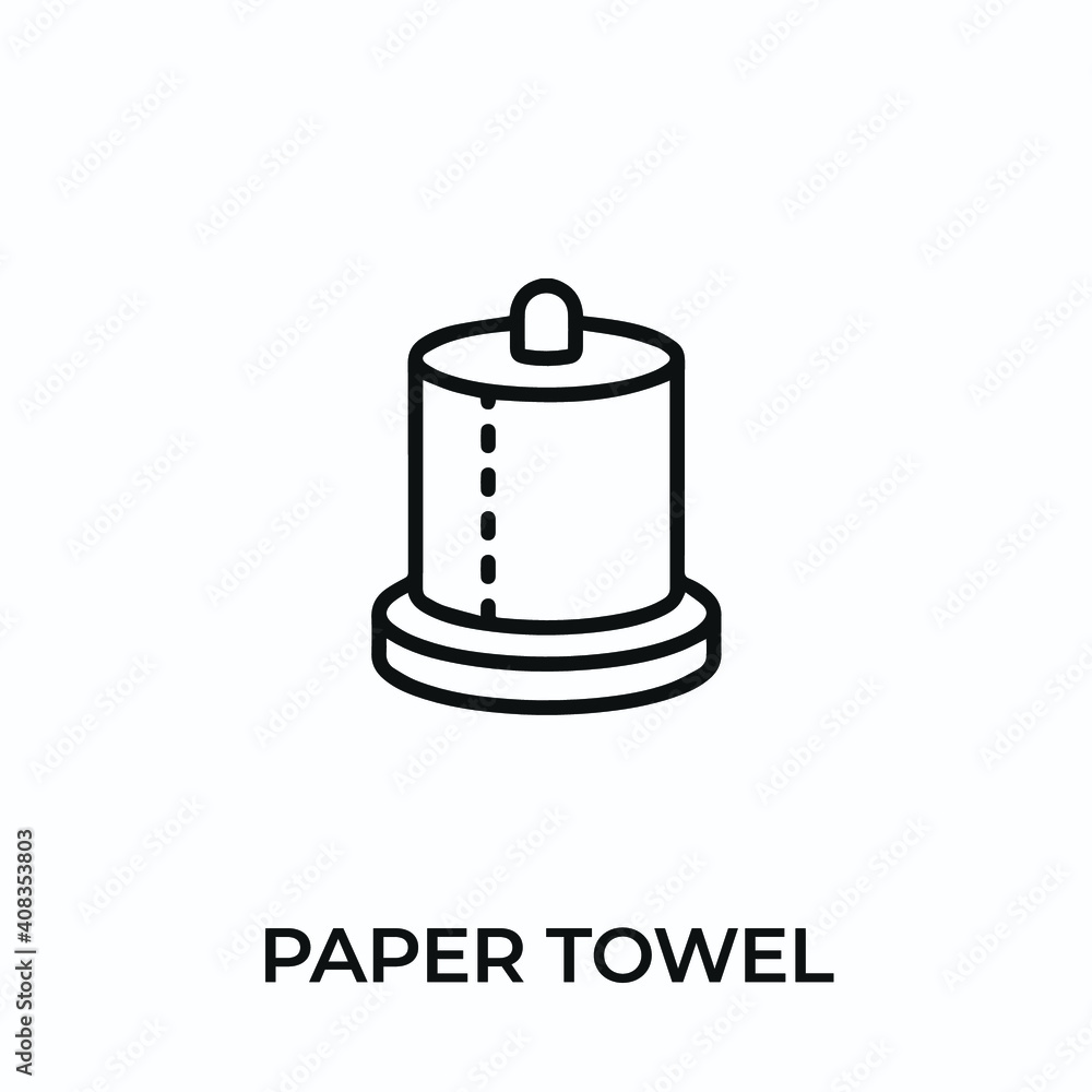 paper towel icon vector. paper towel sign symbol for modern design. Vector illustration paper towel icon vector. paper towel sign symbol for modern design. Vector illustration