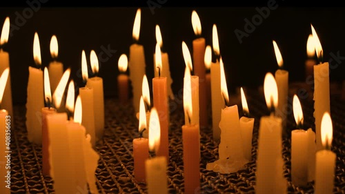 Candles burning 
