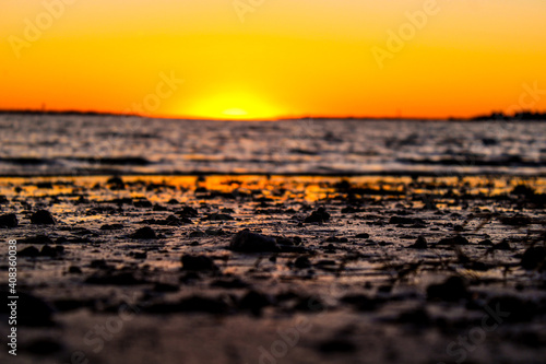 sunrise in the desert