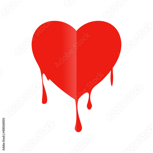 Bleeding heart icon illustration