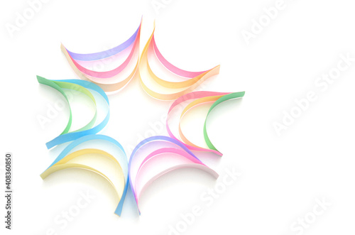 Origami color paper sign concept © hachut
