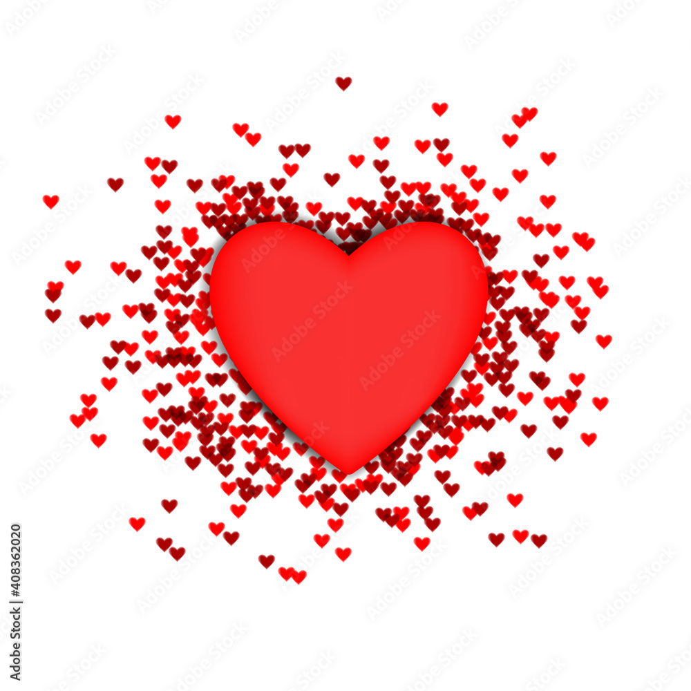 Heart shapes design with big one of heart. good template for romantic design like valentines day. Heart shapes design with big one of heart. good template for romantic design like valentines day.