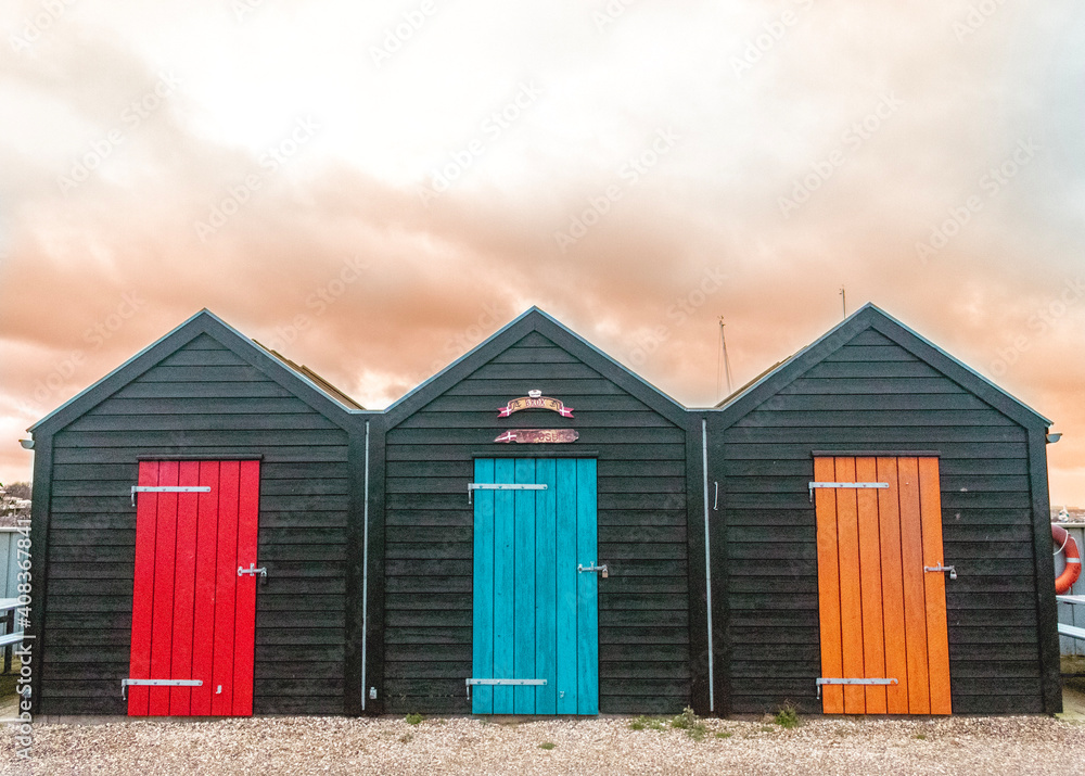 Fototapeta premium colorful huts