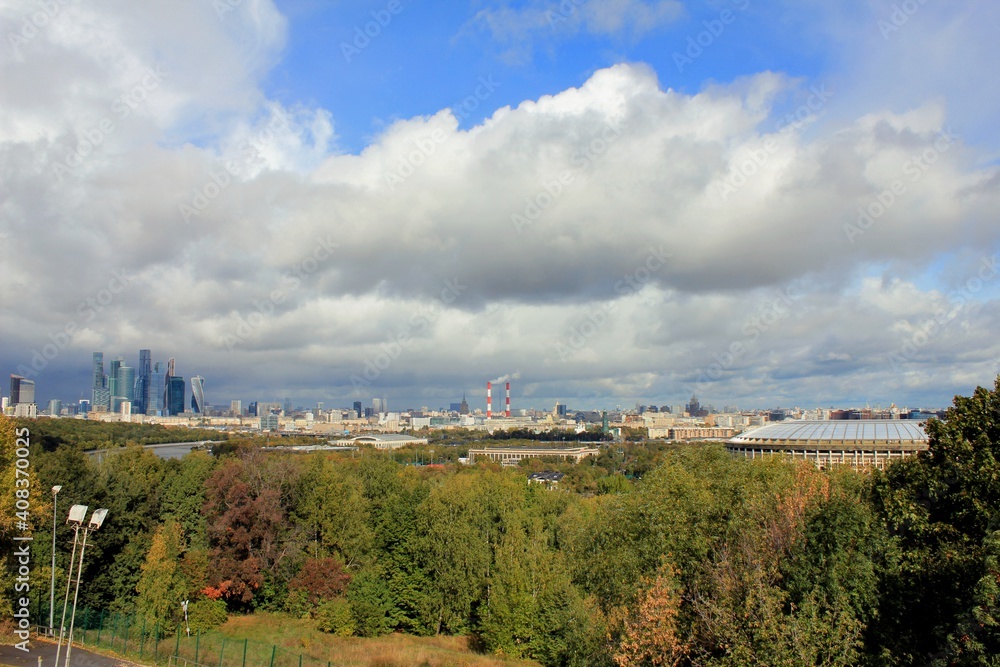 View of Moscow from Sparrow Hills, near Moscow State University
