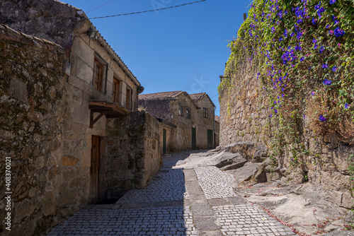 Traditional architecture in the city of Tui, province of Pontevedra, Spain photo