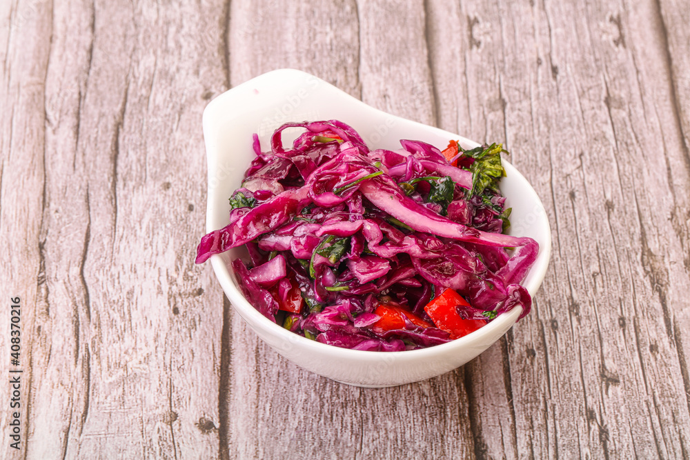 Pickled red cabbage with herbs Pickled red cabbage with herbs