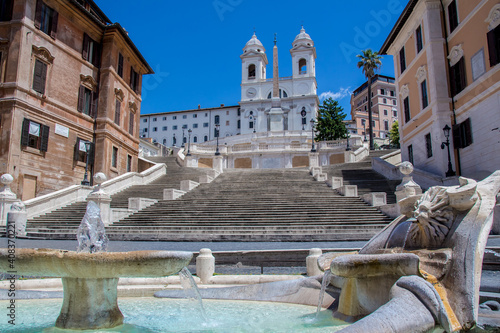 The famous Piazza di Spagna in Rome photo