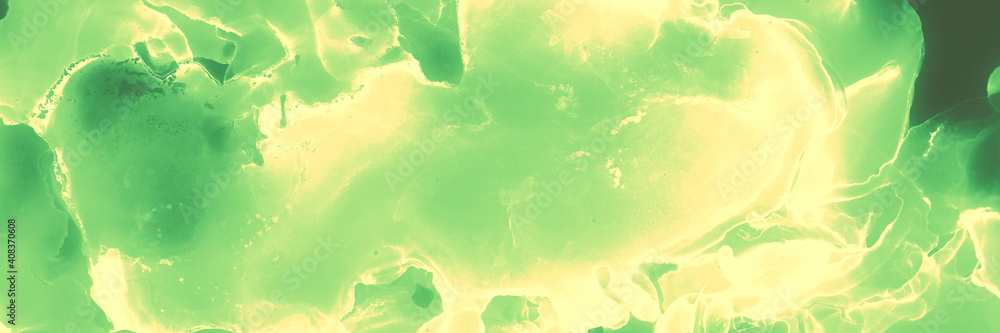 Fototapeta premium Liquid Wallpaper. Smoke Verdant Background.