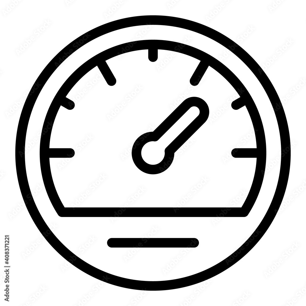 Speed car dashboard icon. Outline speed car dashboard vector icon for web design isolated on white background Speed car dashboard icon. Outline speed car dashboard vector icon for web design isolated on white background