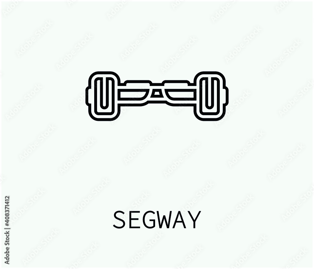 segway vector icon. Editable stroke. Symbol in Line Art Style for Design, Presentation, Website or Apps Elements, Logo. Pixel vector graphics - Vector segway vector icon. Editable stroke. Symbol in Line Art Style for Design, Presentation, Website or Apps Elements, Logo. Pixel vector graphics - Vector