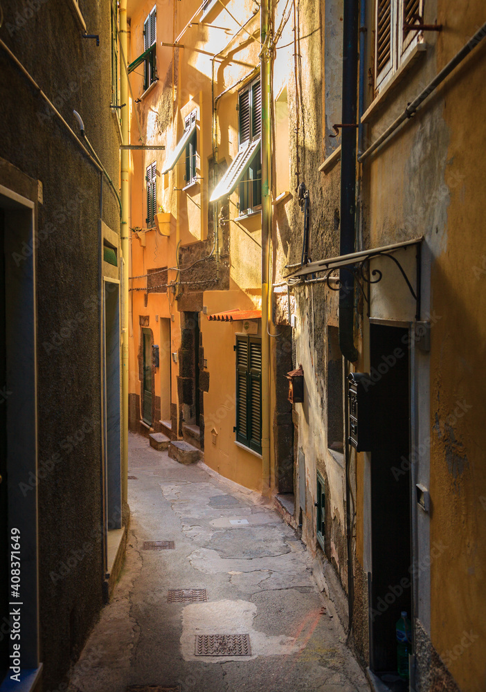 Quiet street in Vernazza