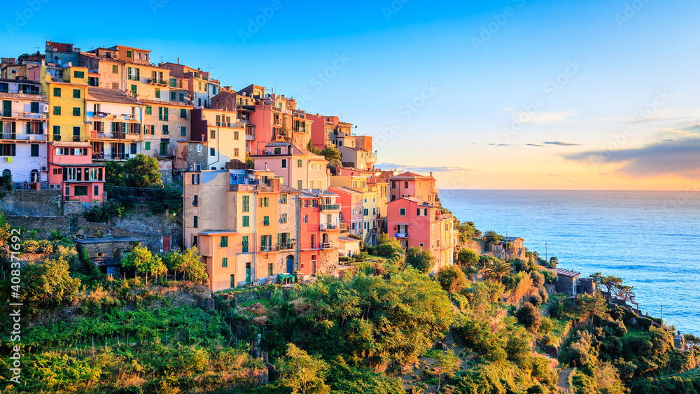 Village of Corniglia in Cinque Terre