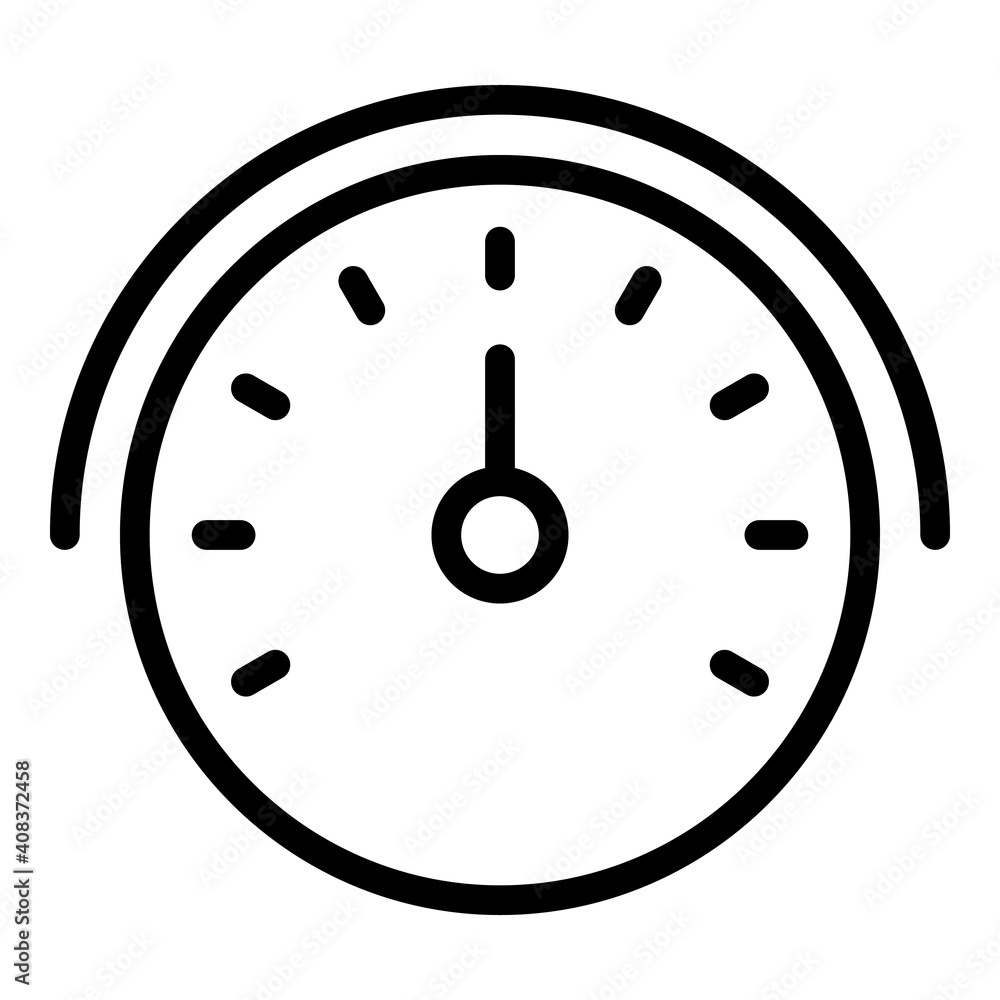 Round car dashboard icon. Outline round car dashboard vector icon for web design isolated on white background Round car dashboard icon. Outline round car dashboard vector icon for web design isolated on white background