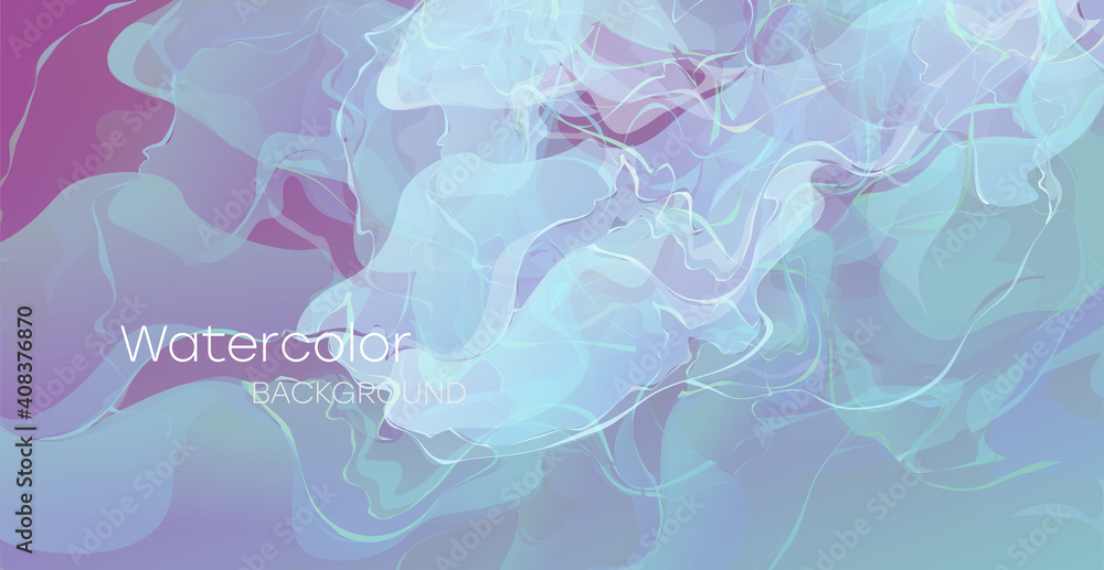 Obraz premium Colorful watercolor background for poster, brochure, card or flyer.