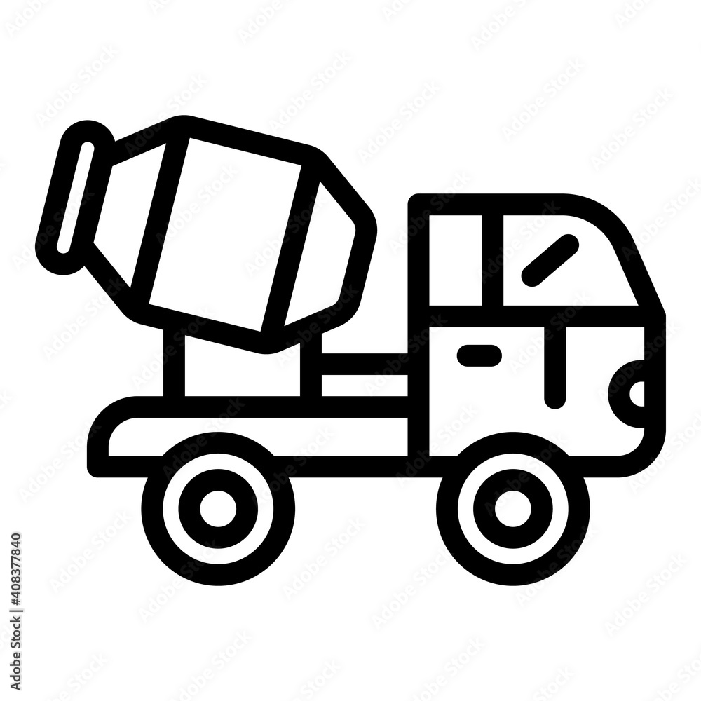 Mixer machine icon. Outline mixer machine vector icon for web design isolated on white background Mixer machine icon. Outline mixer machine vector icon for web design isolated on white background