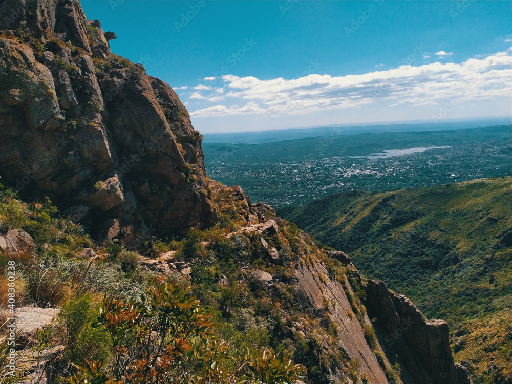 Fototapeta premium SPECTACULAR SCENERY OF SOME MOUNTAINS IN CORDOBA ARGENTINA