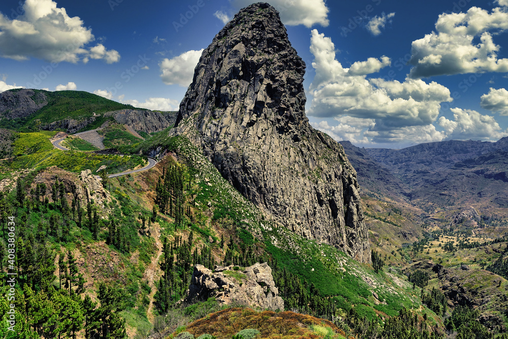 Paysage de La Gomera dans les îles Canaries Paysage de La Gomera dans les îles Canaries