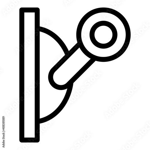 Toggle switch icon. Outline toggle switch vector icon for web design isolated on white background