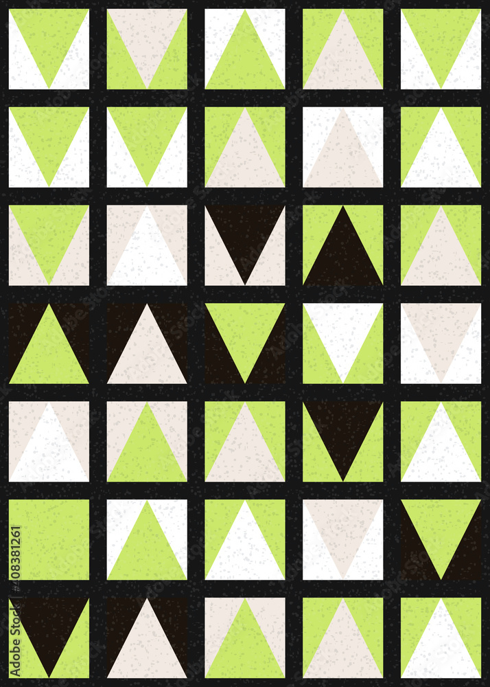 Fototapeta premium Abstract Geometric Pattern generative computational art illustration