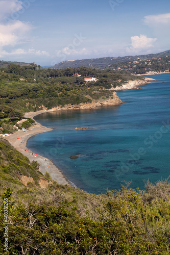 Coastline near Lacona, island of Elba, Tuscany, Italy © Stockfotos