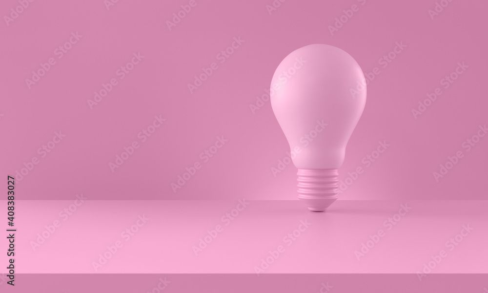 Light bulb on pink background. Creativity and innovation concept. Horizontal composition with copy space. Light bulb on pink background. Creativity and innovation concept. Horizontal composition with copy space.