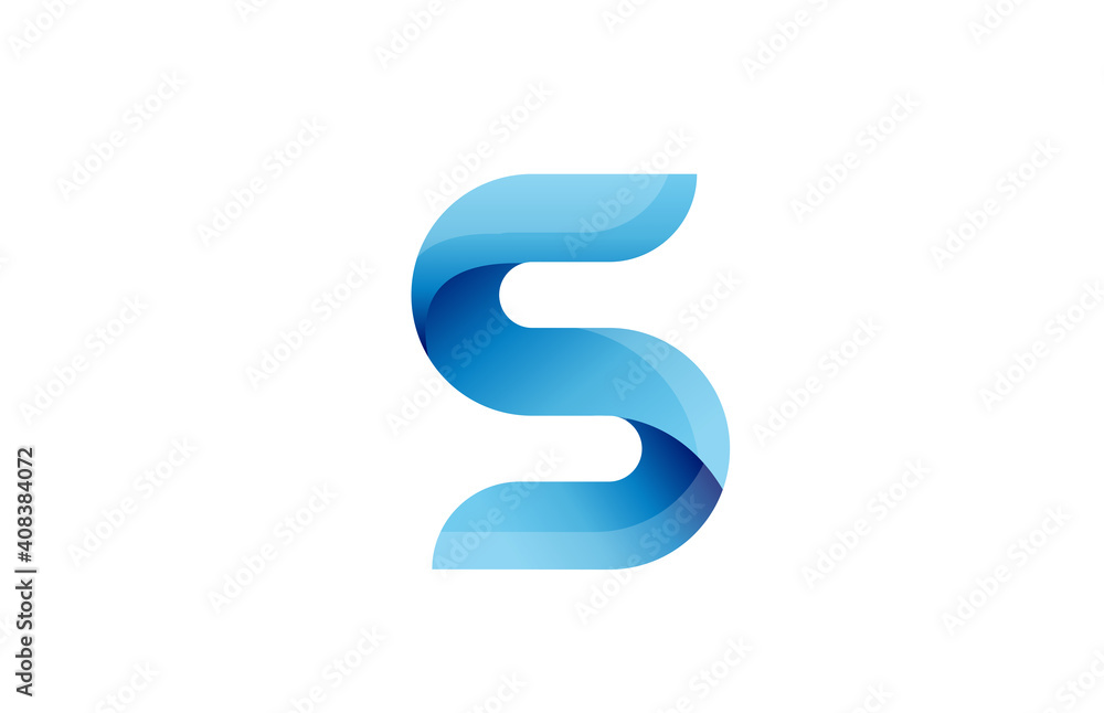 S creative blue gradient alphabet letter logo for branding and business. Design for lettering and corporate identity. Professional template icon S creative blue gradient alphabet letter logo for branding and business. Design for lettering and corporate identity. Professional template icon