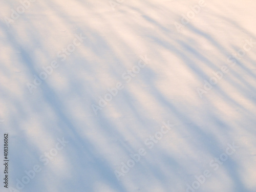 Shadows and patterns in the snow