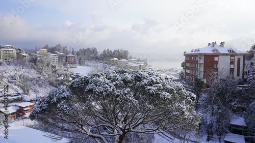 Snowy Winter day  in İstanbul