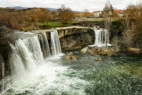 waterfall in autumn