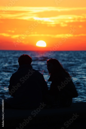 couple at sunset