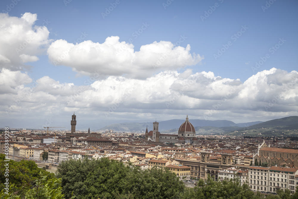 Panoramic View Of Florence, Tuscany, Italy, Europe