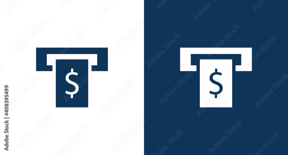 Cash machine icon for web and mobile Cash machine icon for web and mobile