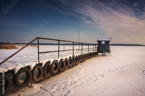 pier in winter