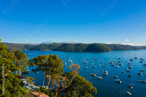 aerial view of Pittwater, Clareville area photo