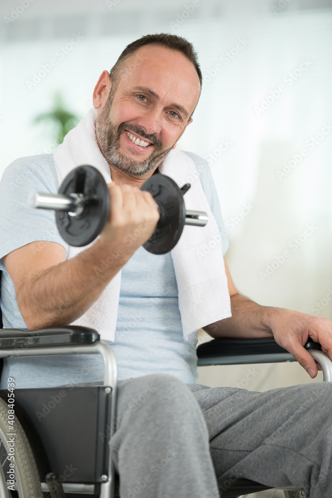 positive man in wheelchair tries to get better positive man in wheelchair tries to get better