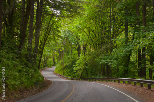 USA, Oregon, Yamhill County, Newberg, View of Wilsonville Highway photo