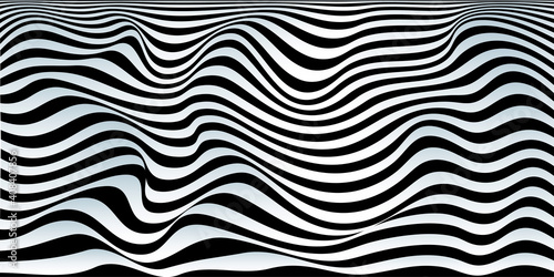 Abstract linear Color Background. Wavy striped surface