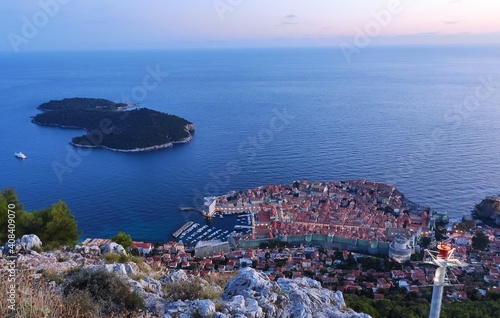 Fototapeta Naklejka Na Ścianę i Meble -  Old city Dubrovnik in lights