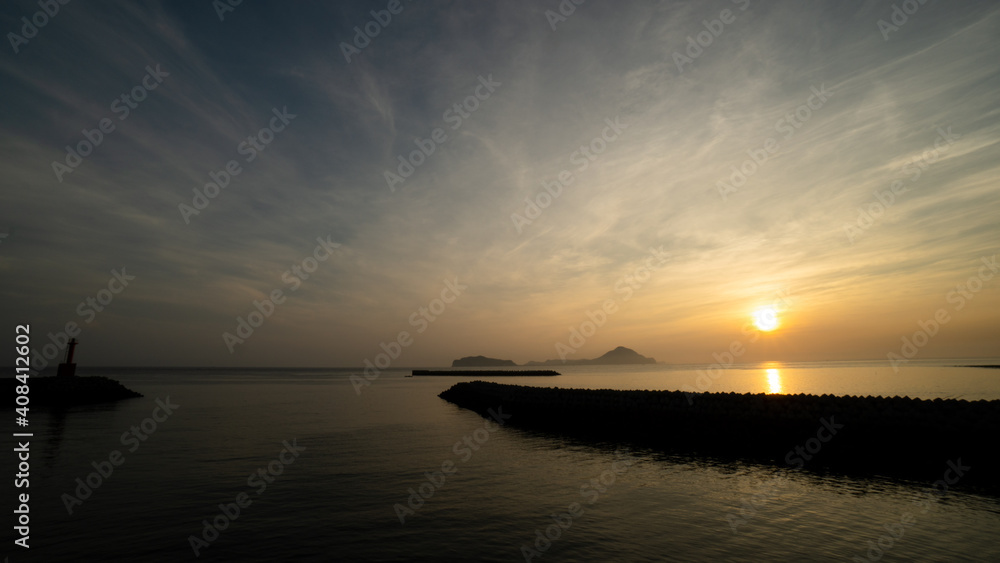 Obraz premium 国東半島_姫島_朝日_s_01