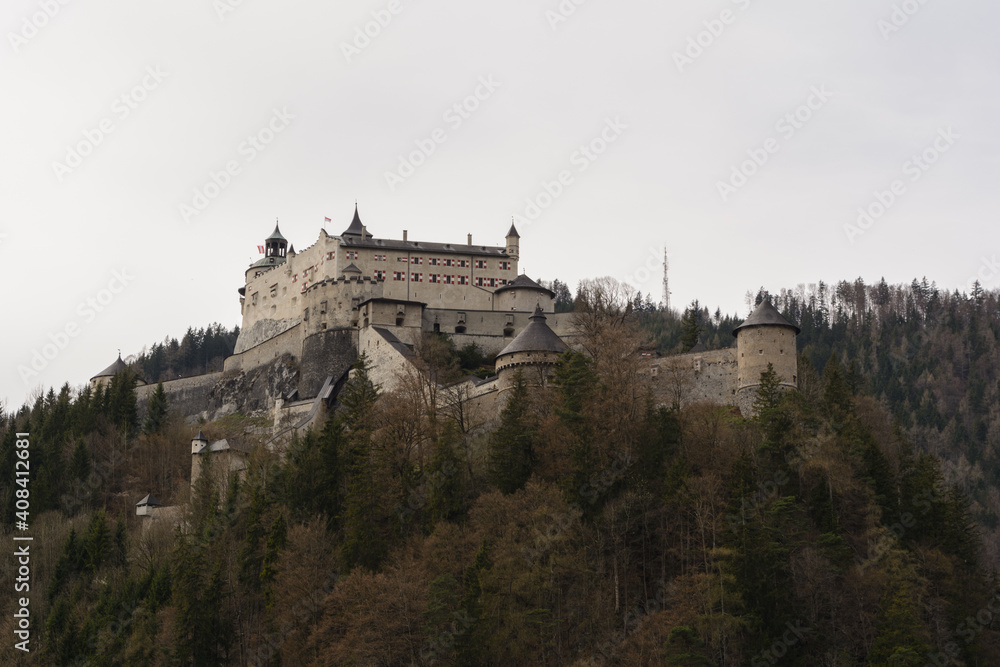Worth Seeing Castle Hohenwerfen In Salzburg - Austria