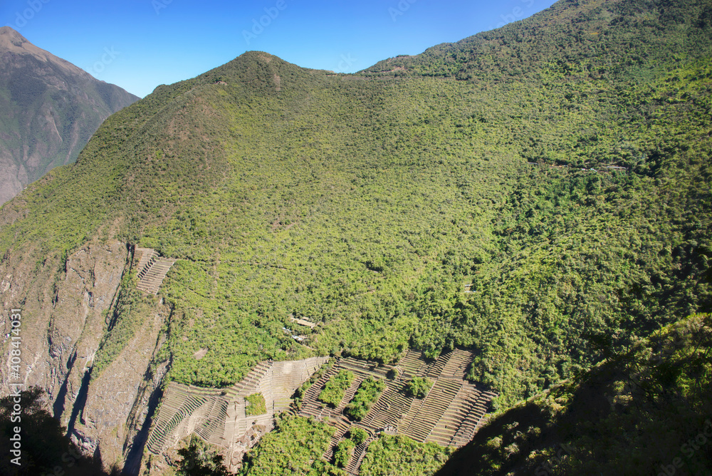 View of the amazing Choquequirao Incan ruins, the 