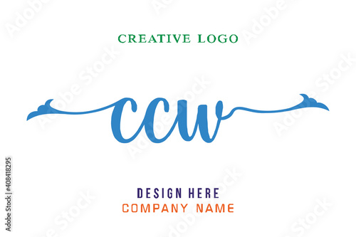 CCW lettering logo is simple, easy to understand and authoritative
