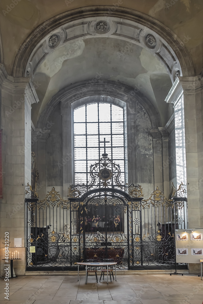 Interior of Nancy Cathedral (Cathedral of Our Lady of the Annunciation