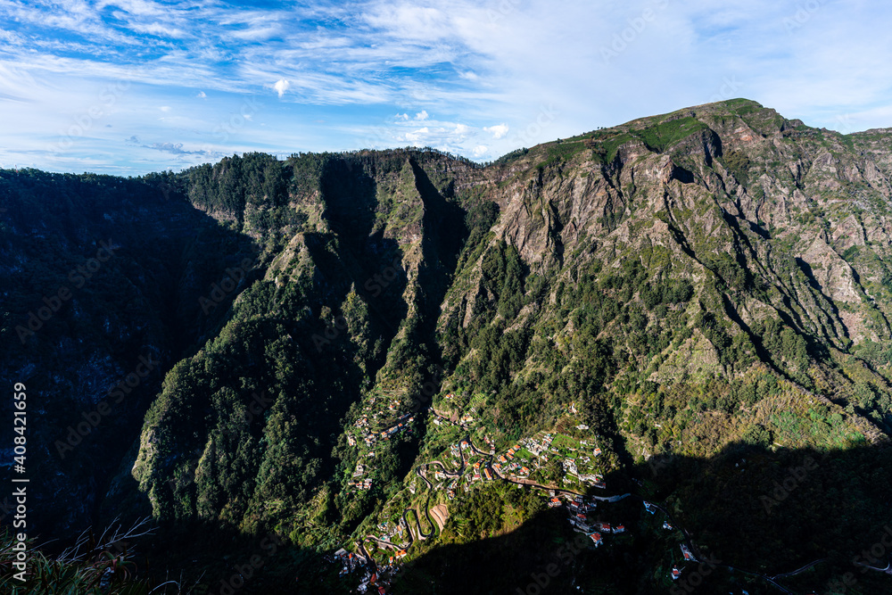 Fototapeta premium The wonderful village Curral das Freiras of Madeira