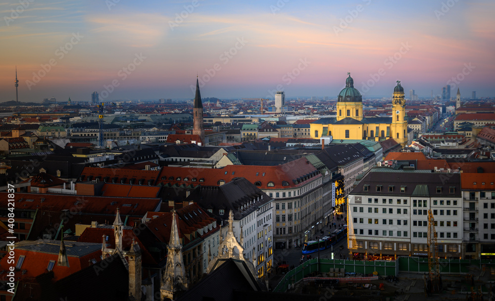 Fototapeta premium city castle and charles